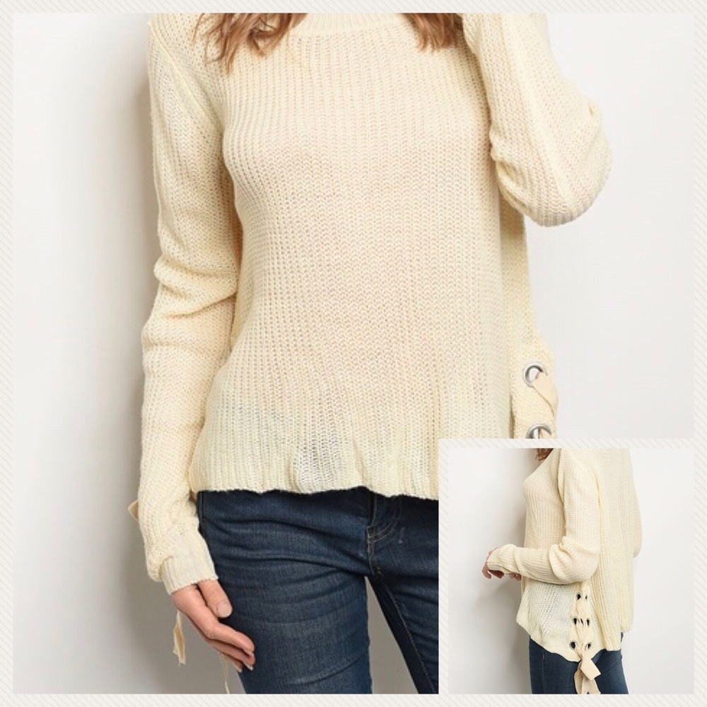 2/$25 Light Cream Sweater